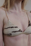 BASERANGE Mississippi Bra Narrow Collection Bamboo Fiber Bamboo Cotton Soft Underwear France BAS-BRMI-BLP-SP24-HUWEN Tiger Stripe